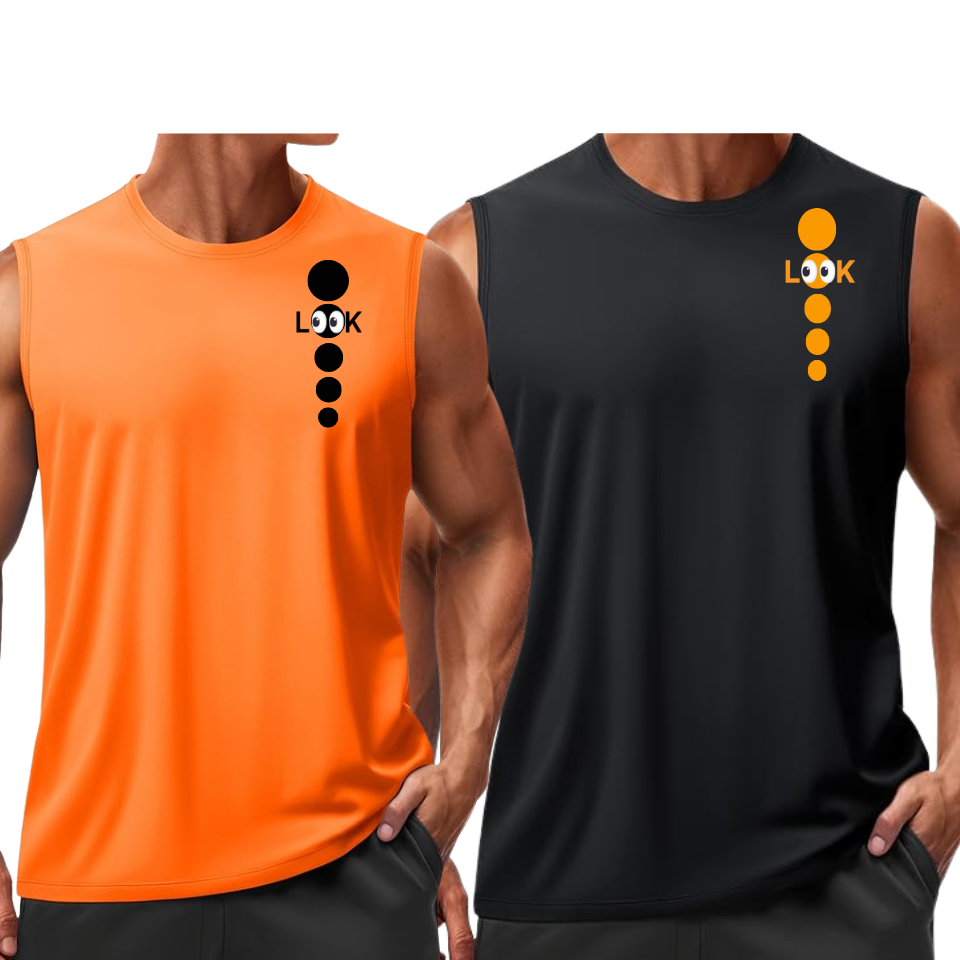 L👀K Circle Sleeveless Tee