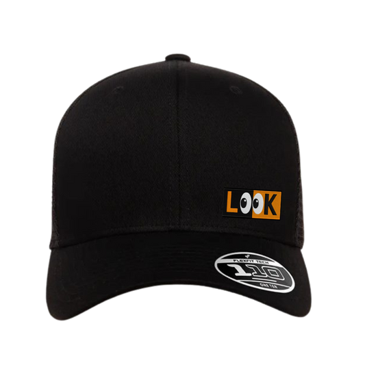 Embroidered L👀K Hats - Side Left Panel Snap Back Trucker Hat