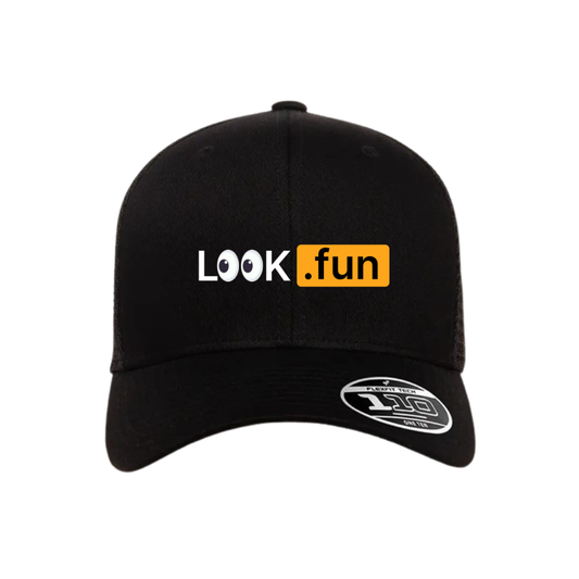 L👀K.Fun Front Logo Snap Back Trucker Hat