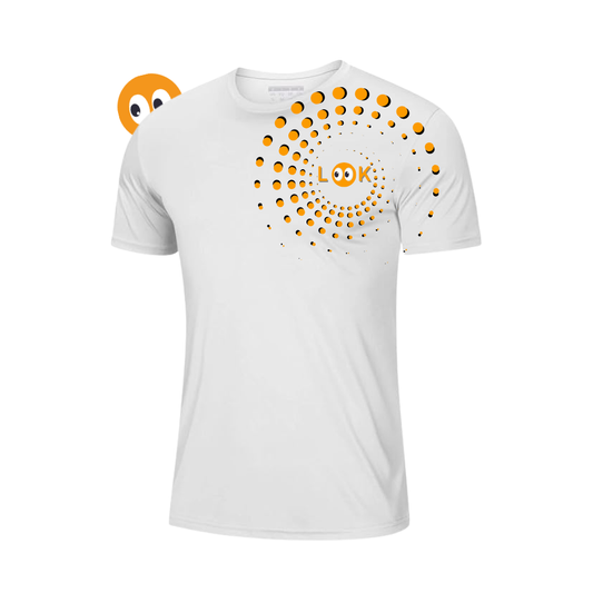 L👀K Tees Spiral White
